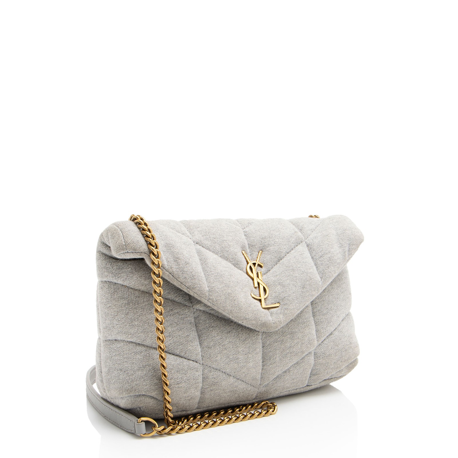 Borsa a tracolla giocattolo Saint Laurent Jersey Monogram Puffer LouLou