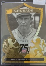 2014 Panini Hall of Fame - Crusades Rick Ferrell #58 Gold Die-Cut /10