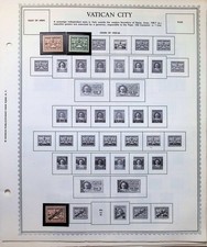Vatican City Collection On Minkus Album Pages 1929-1979