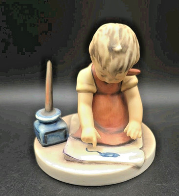 Goebel Hummel 309 With Loving Greetings TMK 6 Boy Painting Figurine 3.5'' Tall