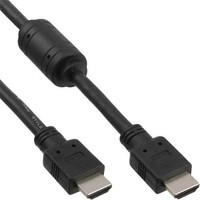 Inline Hdmi-Kabel, High Speed Mit Ethernet, Schwarz, Ferrit 1,8M