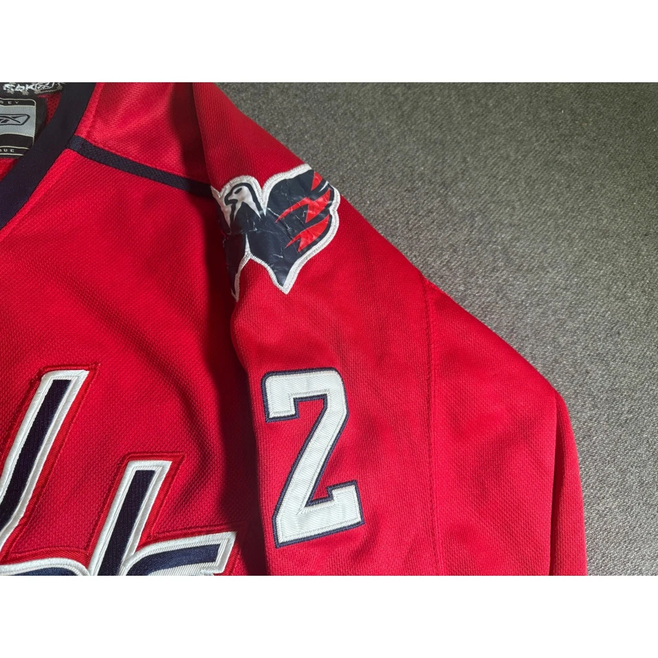 Washington Capitals Jersey Mike Green #52 Mens Sz 50 Reebok CCM Fight Strap - Image 4 of 4