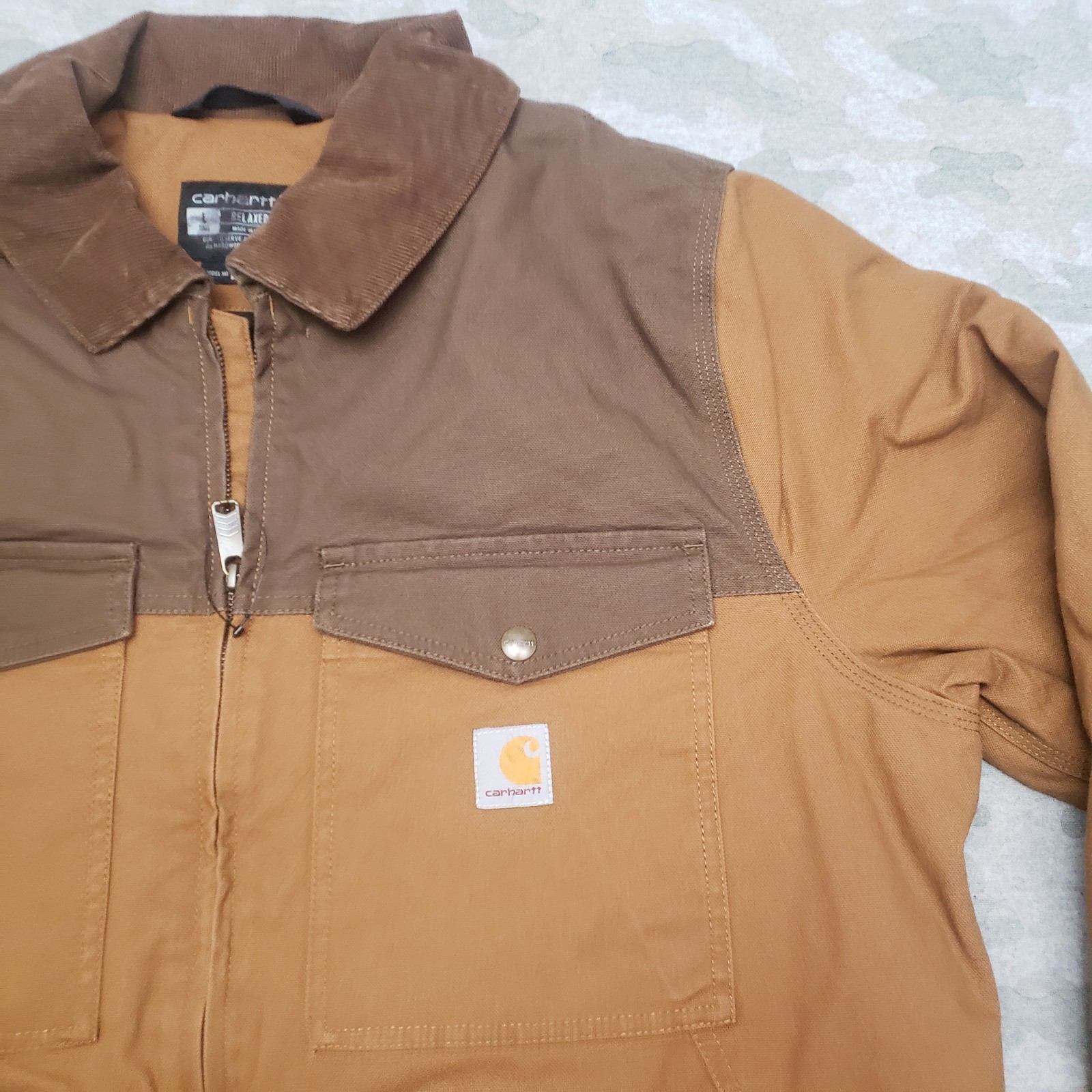 Carhartt Jacket Mens L Tall Bown Montana Relaxed Fit Duck Full Zip Insulated thumbnail 4