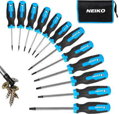 01377A Magnetic Torx Screwdriver Set | 12 Piece | T5   T40 | 6 Point Star Head D