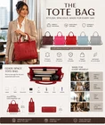 Ladies Handbag  TotesBag Soft Leather Synthetic Women Cross body bag zip closure