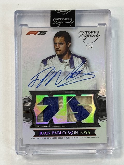 2025 Topps Dynasty Juan Pablo Montoya Black /2 Legendary Patch Auto Autograph KG