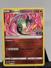 Pokemon TCG Radiant Charizard 011/078 Pokemon Go Stamped Holo 2022 160 HP