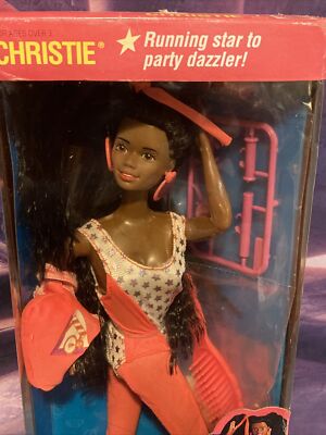 1989 Barbie all stars Christie Doll African-American Black 9352