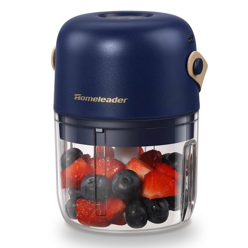 Electric Mini Garlic Chopper Meat Grinder Nut Fruit Vegetable Food Crusher 250ML - Picture 3 of 12