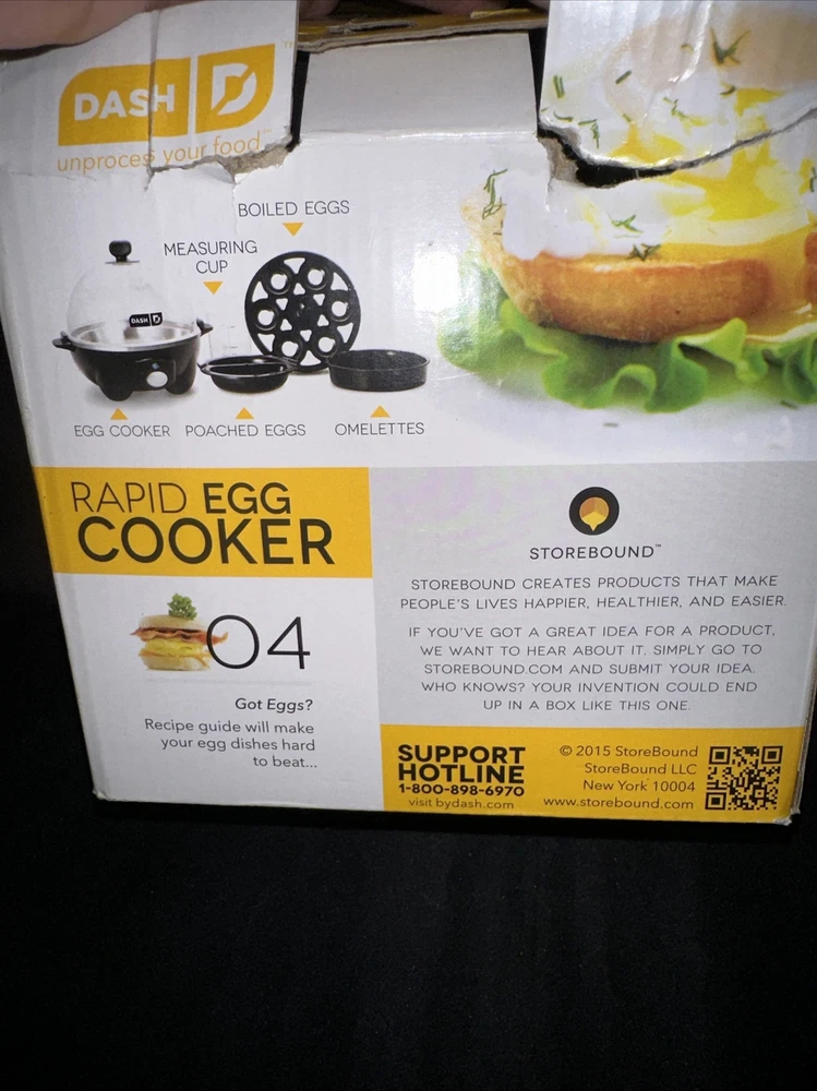 DASH Rapid Egg Cooker Electric 6-Capacity Hard Boiled Black