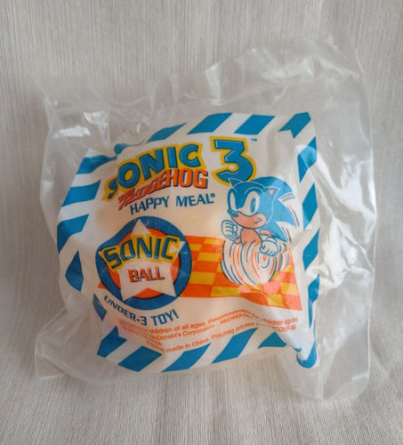 Vintage 1993 SEGA Sonic The Hedgehog 3 Sonic Ball McDonald's Happy Meal Toy