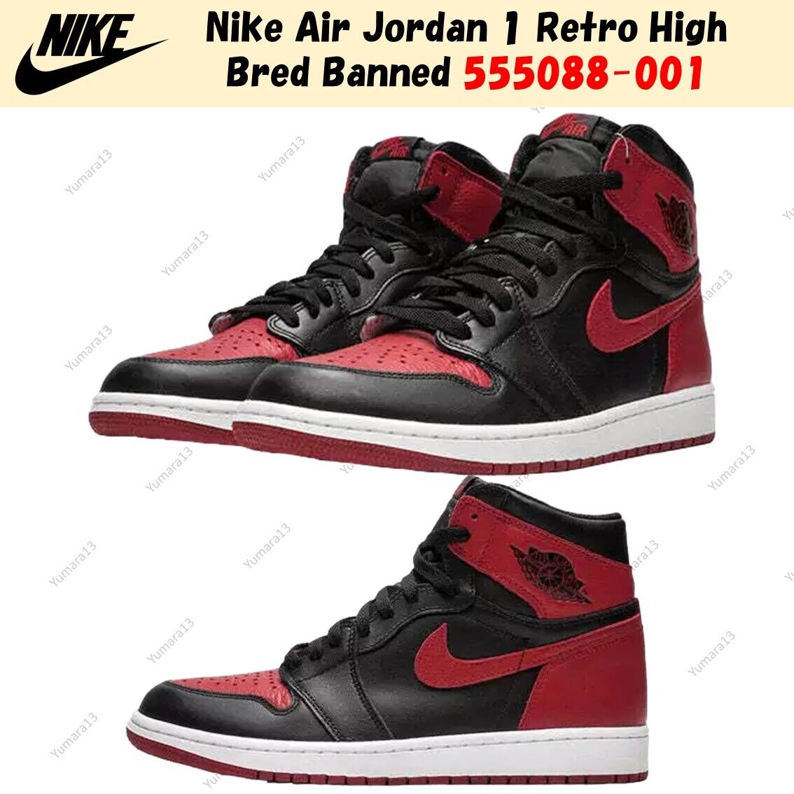 Size 14 - Jordan 1 Retro OG High Banned, Bred for sale Size 14 - Jordan 1 Retro OG High Banned, Bred for sale