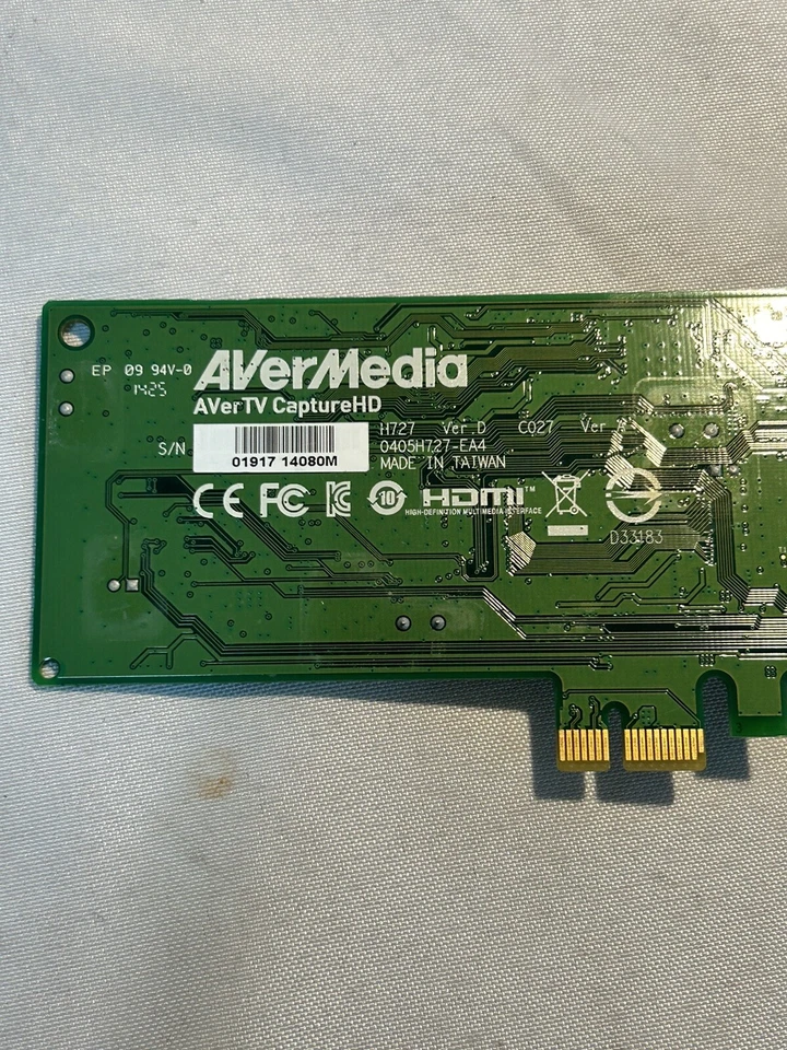 AVerMedia AVerTV CaptureHD H727 Ver D PCIe x1 HDMI Low Profile Capture Card - Image 2 of 4