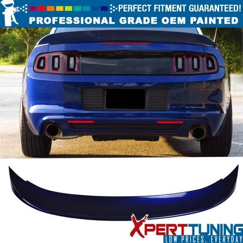 Fits 10-14 Ford Mustang D Style Trunk Spoiler Painted Kona Blue # L6