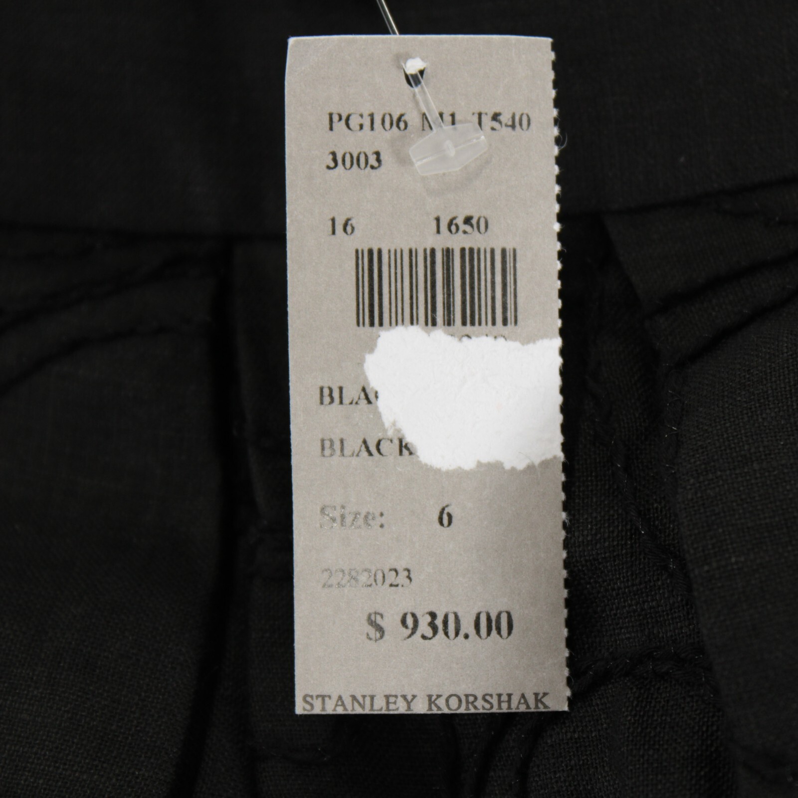 Piazza Sempione NWT Linen Blend Midi Skirt Size 42 US 6 in Black w/ Polka Dots image 9