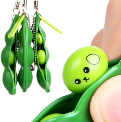 Fidget Erbse Anti Stress Angst Erbsen Pop up Toy Stressabbau Schlüsselanhänger