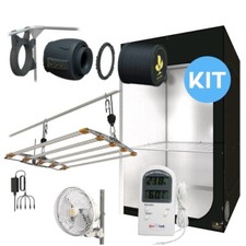 Grow box completa kit coltivazione secret jardin 90x90x180 cm 200w full spectrum