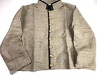 CIVIL WAR CS CSA CONFEDERATE INFANTRY JEAN WOOL SHELL JACKET-SIZE 3, 46-48R