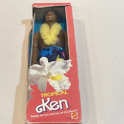 Tropical Ken African-American Black Ken Vintage Doll Mattel 1985