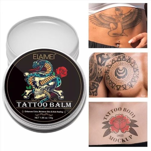 AFTERCARE TATTOO BALM Enhances Colors OLD & NEW TATTOO Heals and Protects Butter - Picture 10 of 15