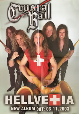 CRYSTAL BALL - Hellvetia - Promo Poster - gefaltet / folded - Sammlerstück