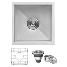 Ruvati 15 x 15 inch Undermount 16 Gauge Kitchen Sink Single Bowl- RVH7115 4044 