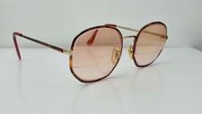 Vintage Tura 51 Gold Amber Metal Oval Sunglasses FRAMES ONLY Japan