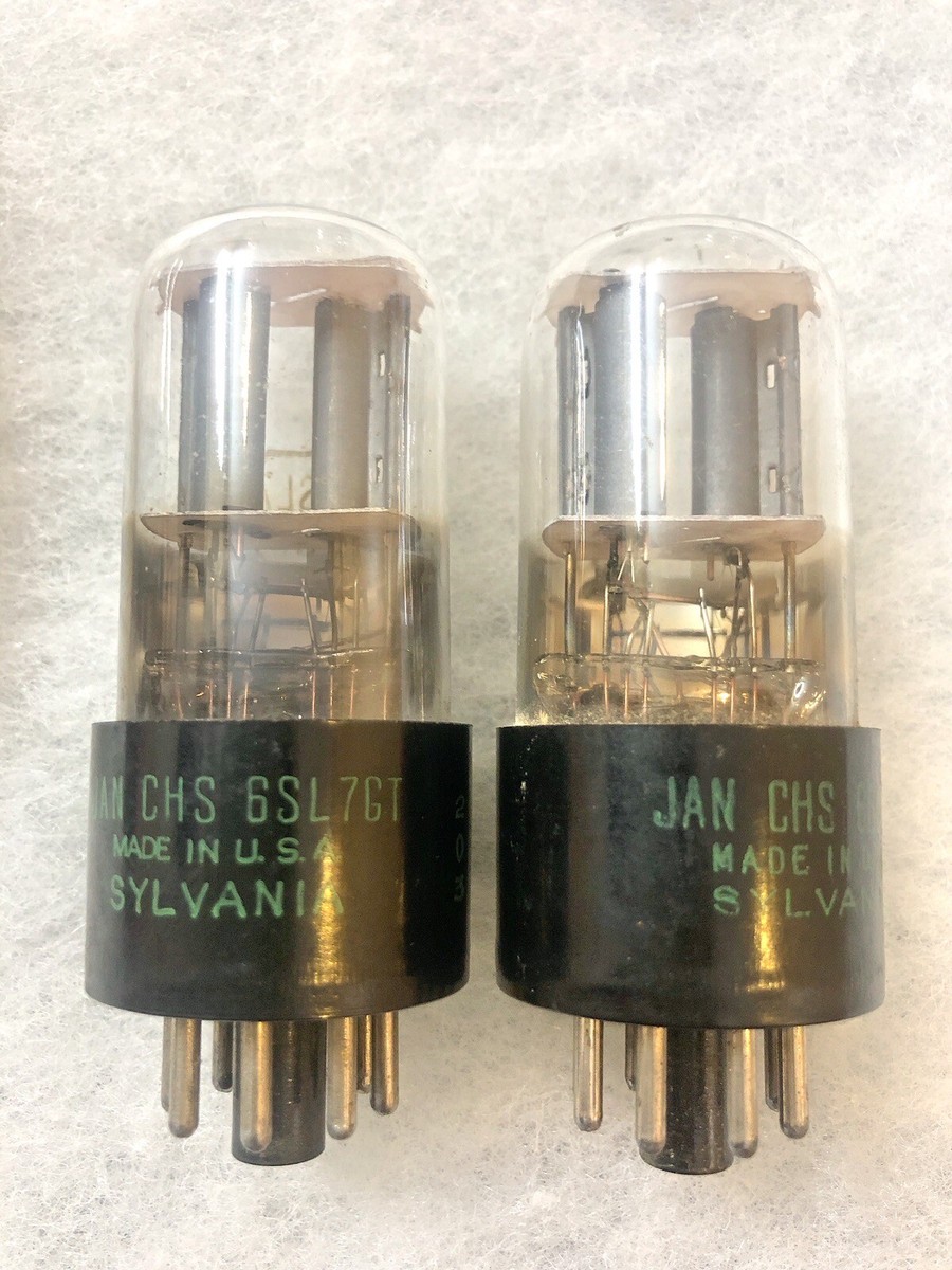 Sylvania JAN CHS 6SL7GT VT-229 Bad Boys NOS 1952 Matched Pair | eBay