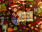 Merry Christmas Teddy Bear Theme Quilted Quilt 35" X 19" Reversible Handmade New — photo 7