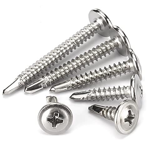 ANSIEDIO Viti Autoperforanti per Metallo, Viti per Lamiera, Viti (M3D)