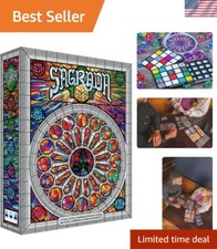 Sagrada: 90 Dice Family Game for 1-4 Players - Aesthetic Stained Glass Challenge