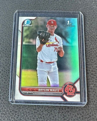 2022 Bowman Draft Chrome Brycen Mautz 1st Bowman Chrome Refractor