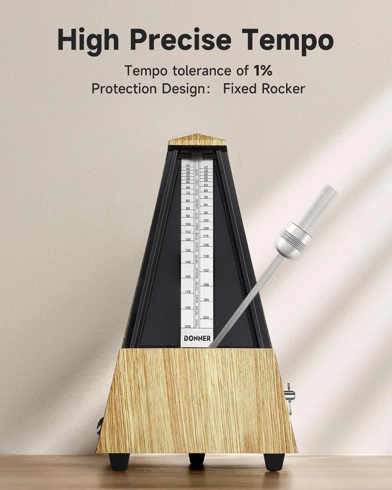 Donner Mechanical Metronome for Piano Guitar Drum Track Beat Tempo Loud Sound - Image 3 of 4