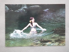 Vintage Photo1980-90s, Japanese swimsuit lady, 13930