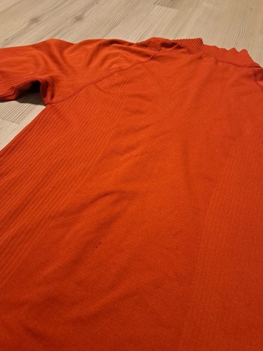 Camisa Patagonia Para Hombre Mediana Naranja Cuarto Cremallera Ligera Aire Libre Senderismo - Imagen 10 de 10