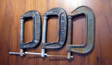 Lot 3 VINTAGE CRAFTSMAN 3" C CLAMP 66723 MADE in USA 75mm 66673