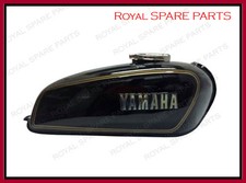 Serbatoio Benzina Nero Per Yamaha RX100 RX125 Con Coperchio In Cromo E Rubinetto