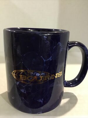 BOURNS INC COFFEE MUG. BOURNS INCORPORATED COFFEE MUG. Art Deco Print Mug. B135