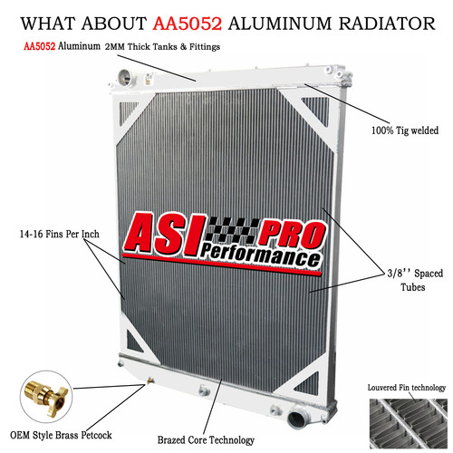 For 2008-2014 ,2012 Volvo VNL/VNM Mack Vision Granite 3 ROW Aluminium ...