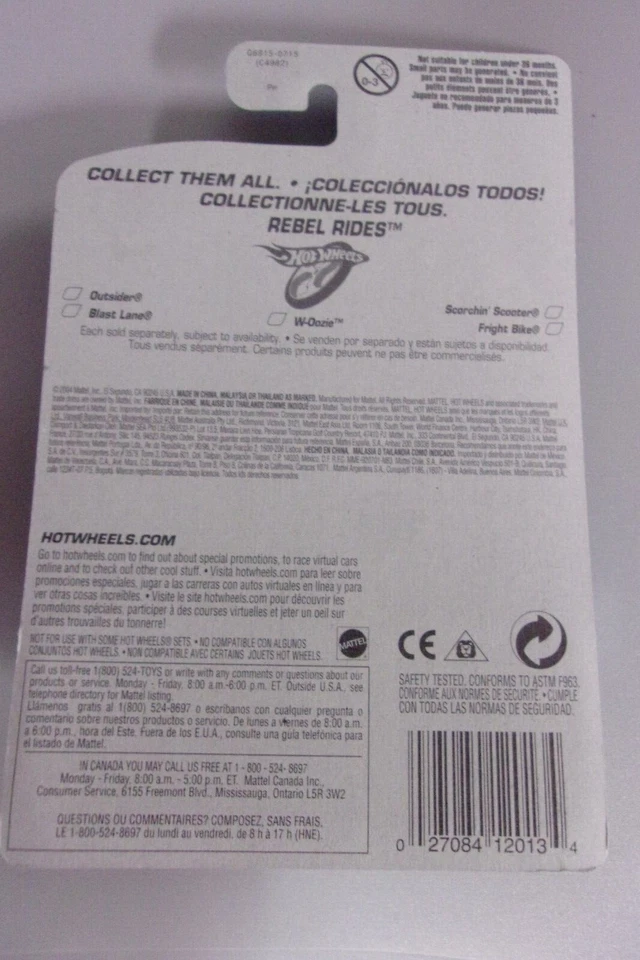 Hot Wheels 2006 Rebel Rides W-oozie 3/5 Foto 2 de 2