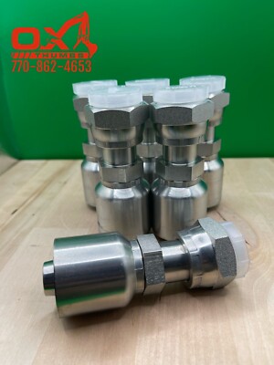 6 Pack Aftermarket Parker 43 Series 1JS43-12-12 3/4'' ORFS Female To 3/4'' Hose