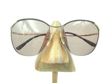 Vintage Tura 436 EBO Gold Black Metal Half-Rimmed Round Sunglasses FRAMES ONLY