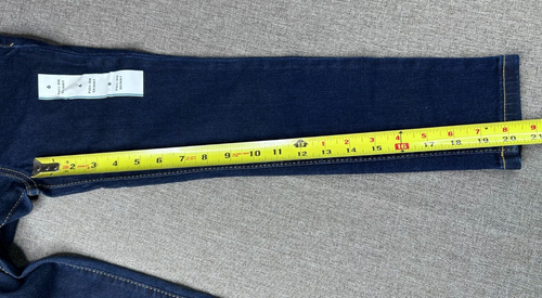 Cat & Jack Mid-Rise Knit Waist Pull-on Skinny Jeans Girl's 6 Stretch Blue NWT - Picture 11 of 13