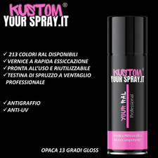 Vernice Spray RAL 9005 Opaco - NERO INTENSO - Bomboletta Professionale