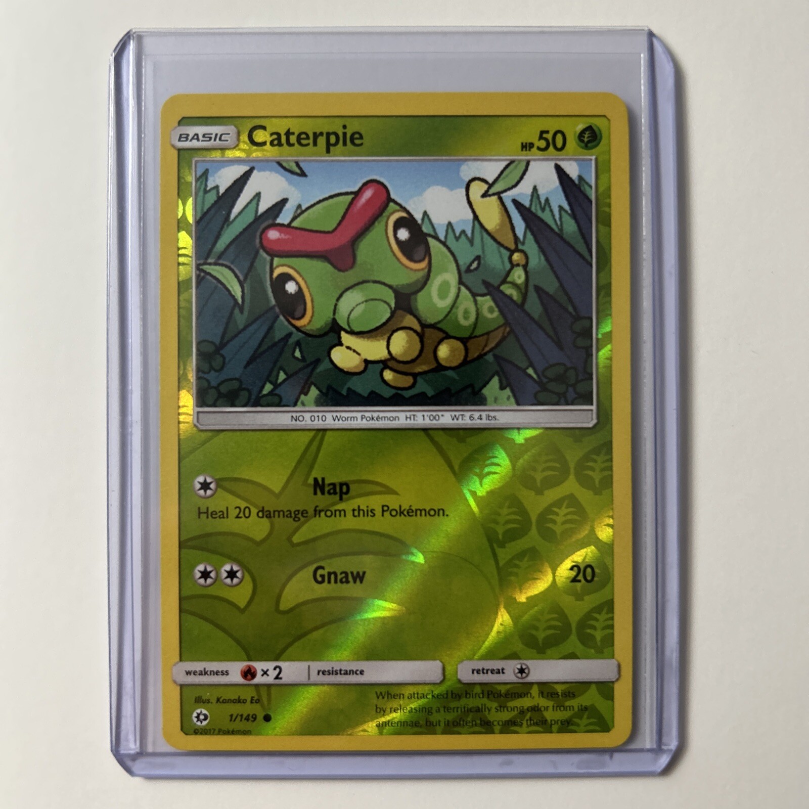 Caterpie 1/149 Reverse Holo Pokemon Sun & Moon Common 2017 NMMint eBay