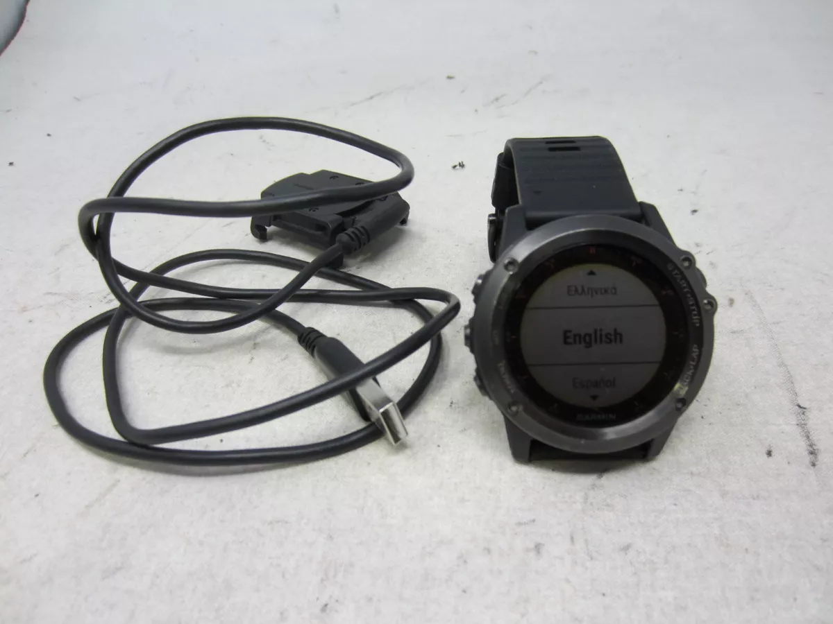 Subjektiv Forgænger Vænne sig til Garmin Fēnix 3 GPS Watch - Grey - Altimeter, Barometer, Compas Watch | eBay