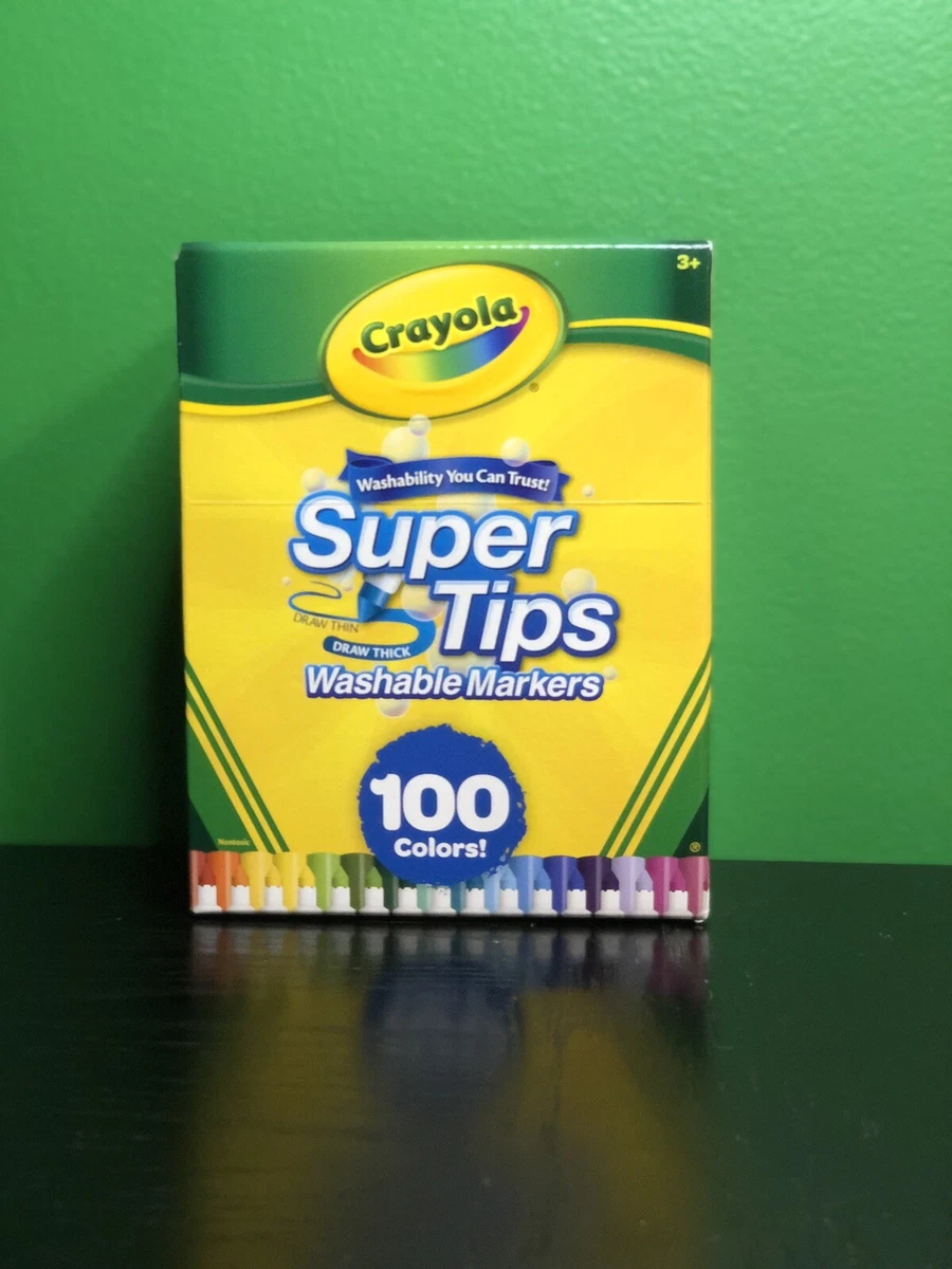 100 Count Crayola SuperTips Washable Markers: What's Inside the Box