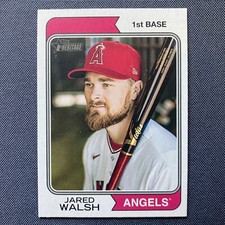 JARED WALSH SP 2023 Topps Heritage IMAGE VARIATION #368 MLB Los Angeles Angels