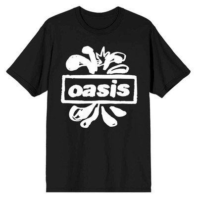 Oasis 'Logo Splat' (Black) T-Shirt - NEW & OFFICIAL!
