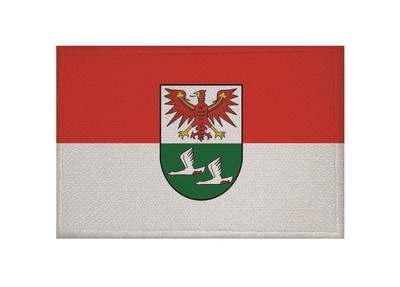 Aufnäher Landkreis Oberhavel Fahne Flagge Aufbügler Patch 9 x 6 cm